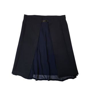 SW Spacewear Skirt Womans Large Blue Sheer Front Panel